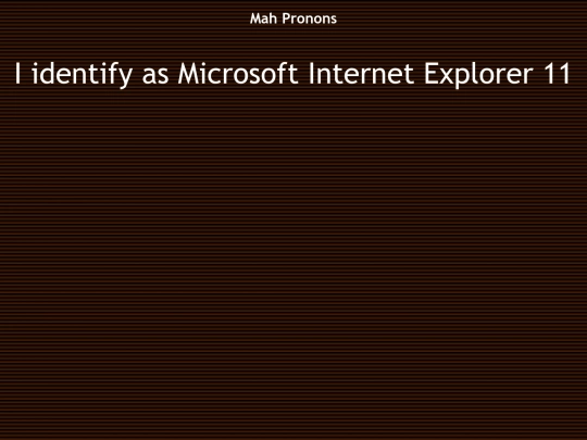 pronouns screenshot