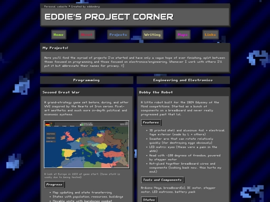 projects screenshot
