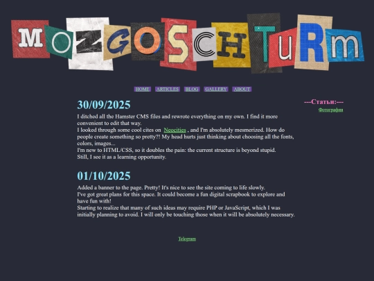 blog screenshot
