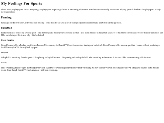 First Web Page screenshot