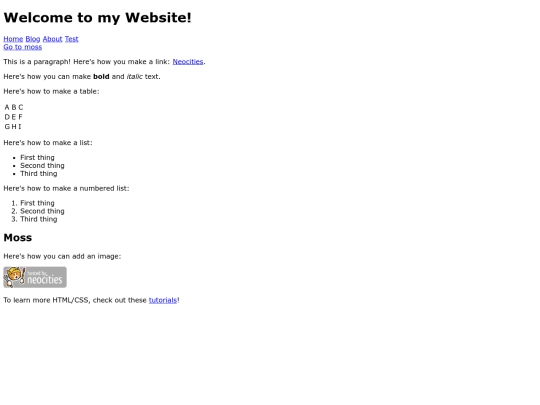 test screenshot