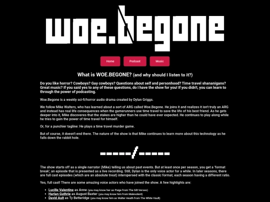 woebegone screenshot