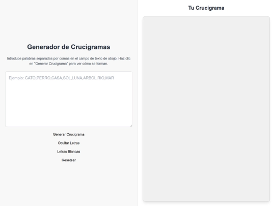 crucigramas screenshot