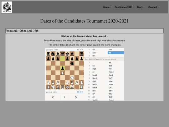 dates screenshot