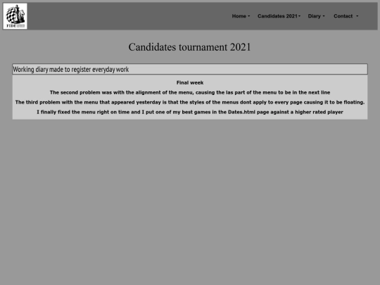 finalweek screenshot