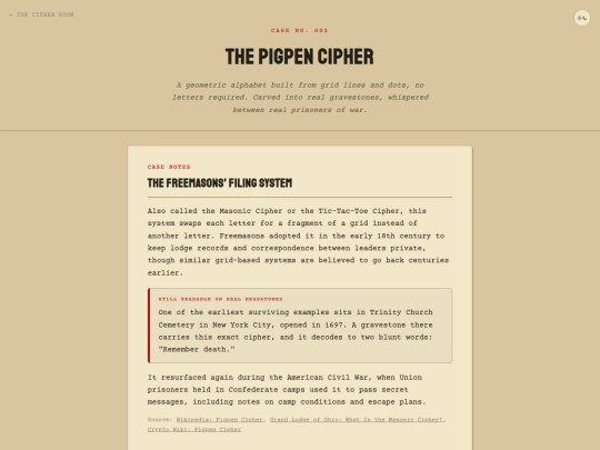 cipher-room/pigpen screenshot