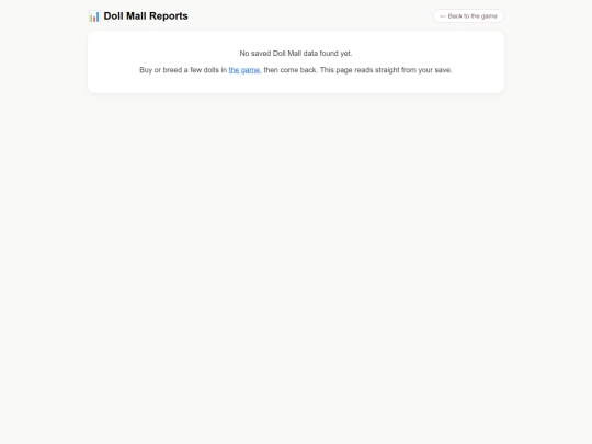 games/doll-mall/reports screenshot