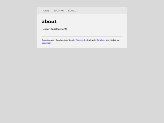 blog/about screenshot