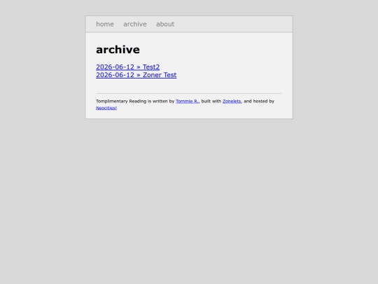 blog/archive screenshot