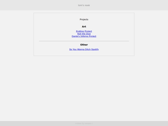 projects screenshot