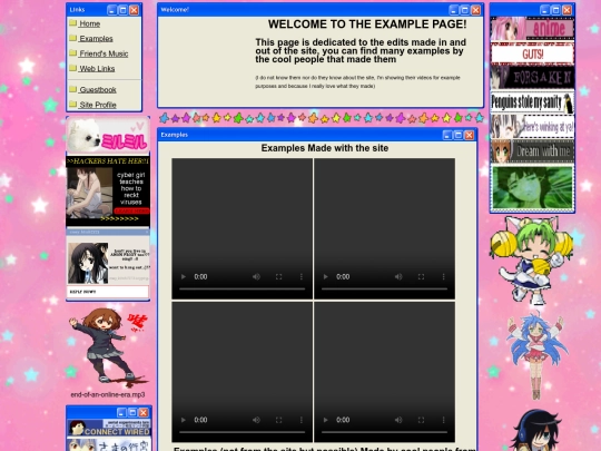 Examples screenshot