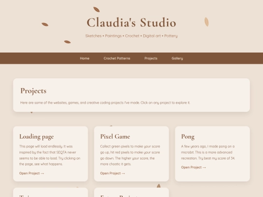 Projects screenshot