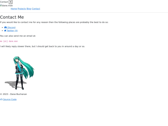contact screenshot
