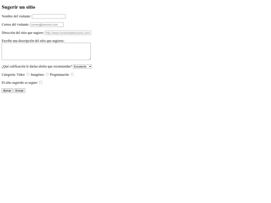 sugerencias screenshot