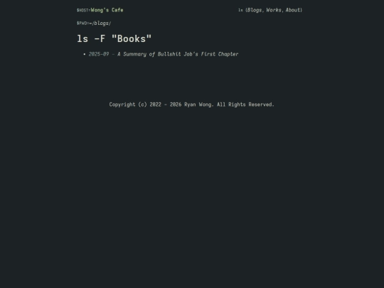 blog/books screenshot
