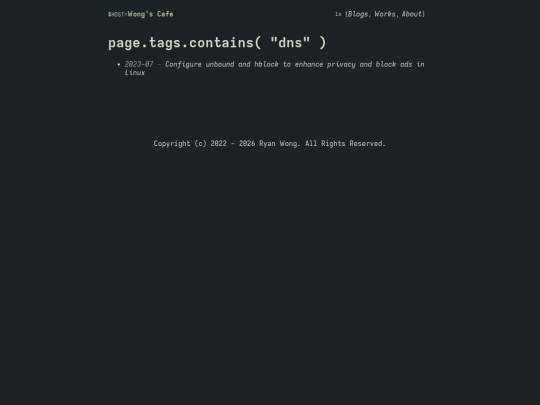 tags/dns screenshot