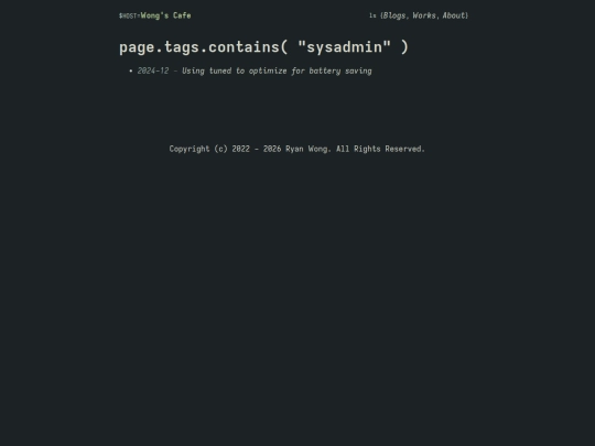 tags/sysadmin screenshot