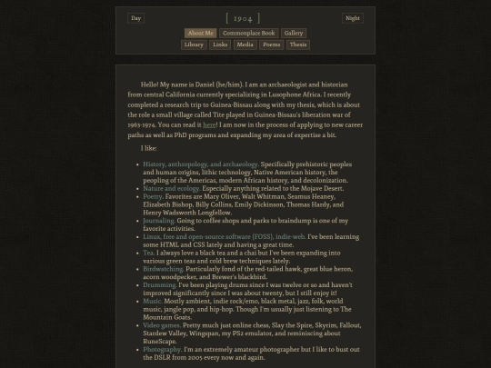 about-me screenshot