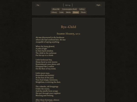 poems/bye-child screenshot