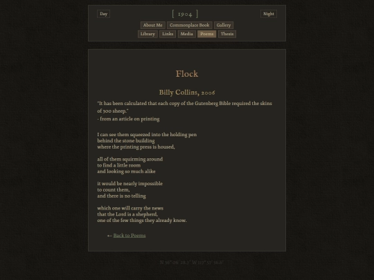 poems/flock screenshot