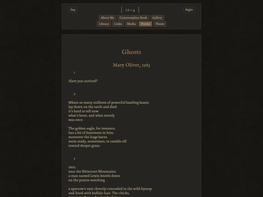 poems/ghosts screenshot