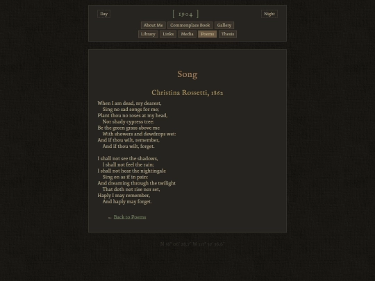 poems/song screenshot