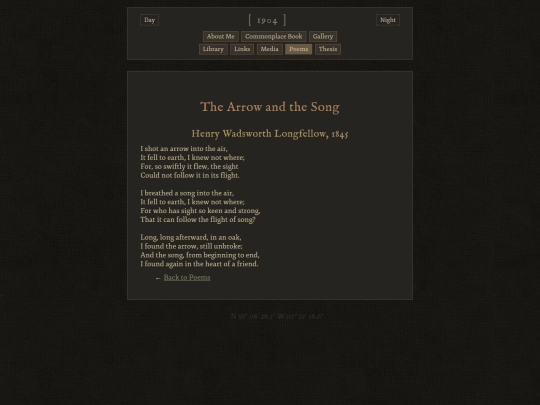poems/the-arrow-and-the-song screenshot