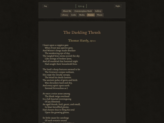 poems/the-darkling-thrush screenshot