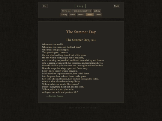 poems/the-summer-day screenshot