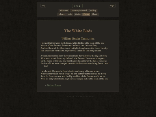 poems/the-white-birds screenshot