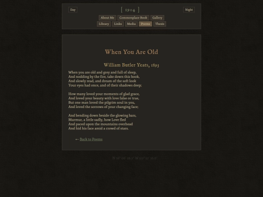 poems/when-you-are-old screenshot