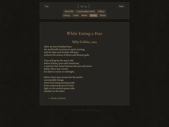 poems/while-eating-a-pear screenshot