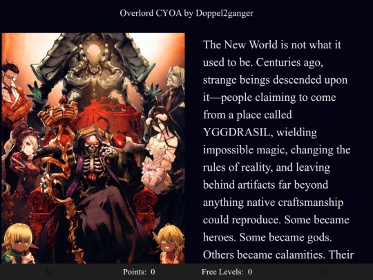 Overlord_CYOA screenshot
