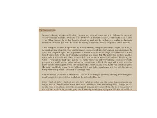 my_writing/thepromiseofmilk screenshot