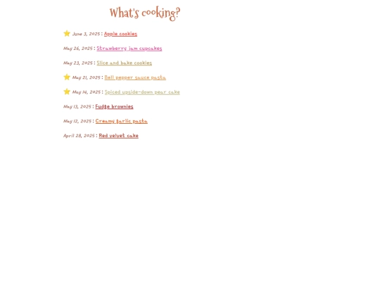 recipes/home screenshot