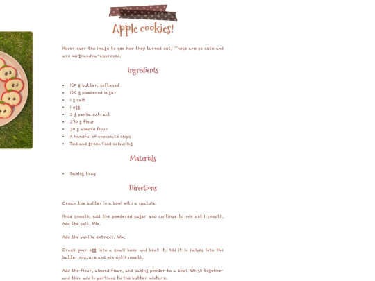 recipes/sweets/applecookies screenshot