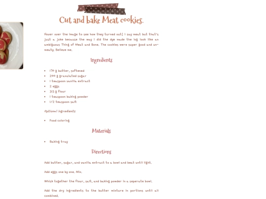 recipes/sweets/meatcookies screenshot
