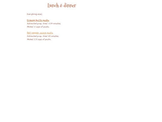 recipes/unsweetpage screenshot