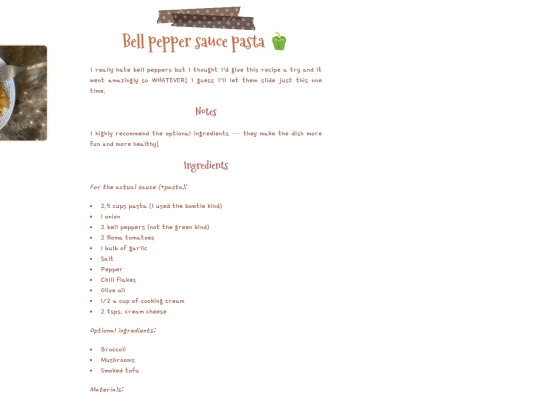 recipes/unsweets/bellpeppersaucepasta screenshot