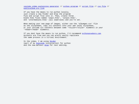 album-generator screenshot