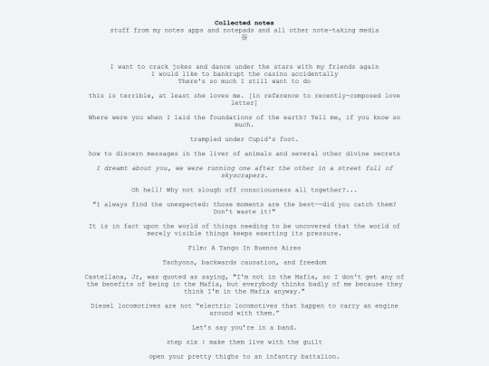 notes screenshot