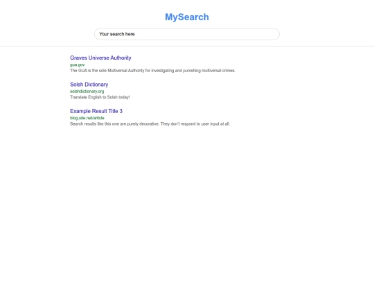 results screenshot