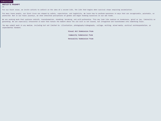 submissions screenshot