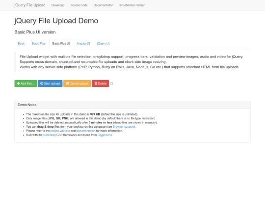 js/blueimp-file-upload screenshot