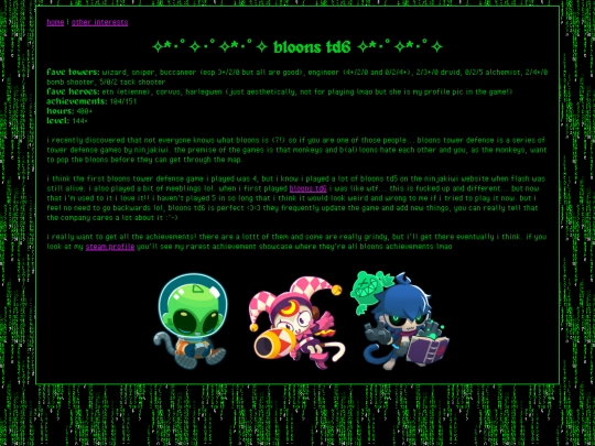 interests/bloons screenshot