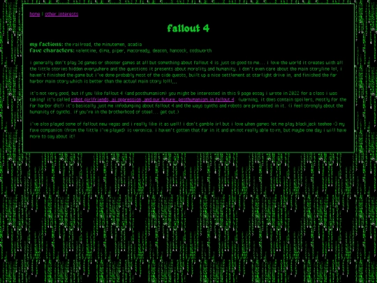 interests/fallout screenshot
