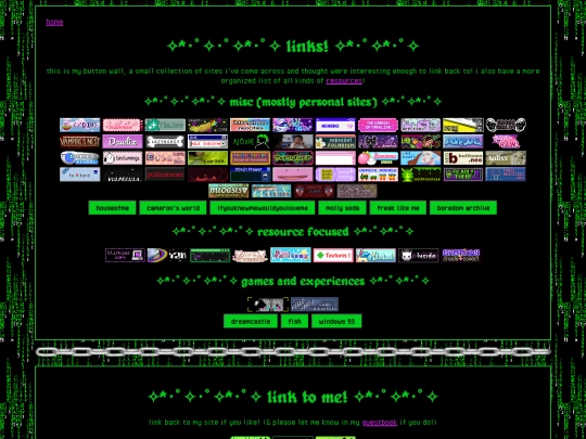 links screenshot