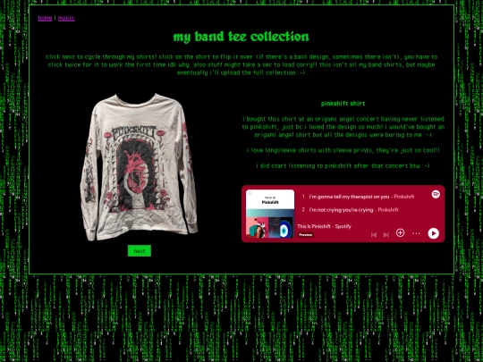 music/wardrobe screenshot