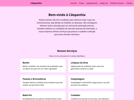 caopanhia-pets/cãopanhia.site/.index screenshot