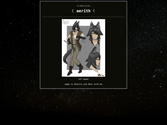 ocs/aerith screenshot